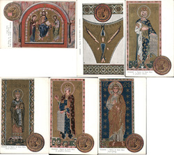 Lot of 6: Italian Religious  Scenes Italy Postcard Postcard Postcard