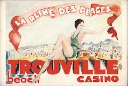 Trouville Beach Casino: La Reine des Places France Advertising Postcard Postcard Postcard