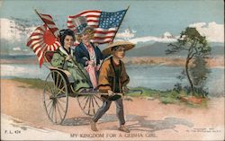 My kingdom for a geisha girl  Uncle Sam US/Japan Asian Postcard Postcard Postcard