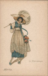 La Promenade Women M herubini Postcard Postcard Postcard