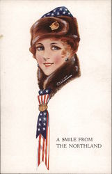 A Smile From The Northland Patriotic Postcard Postcard Postcard