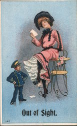 Out Of Sight. Women Postcard Postcard Postcard