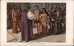 Marriage of Pocahontas Postcard