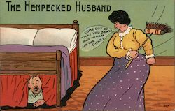 The Henpecked Husband Postcard