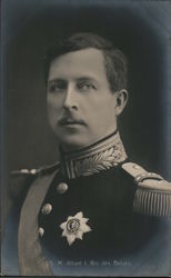 H.M. Albert I King of the Belgians Postcard