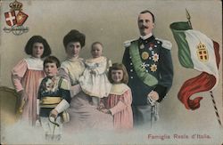 Famiglia Reale d'Italia Italy Postcard Postcard Postcard