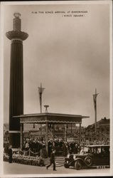 H.M. The King's Arrival at Birkenhead (King's Square) 1934 Postcard