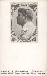 Edmund Russell, "Hamlet" Actors Postcard Postcard Postcard