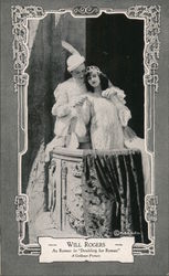 Will Rogers as Romeo in "Doubling for Romeo" Movie and Television Advertising Postcard Postcard Postcard