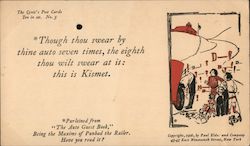 Though Thou Swear By Thine Auto Seven Times Comic, Funny Postcard Postcard Postcard