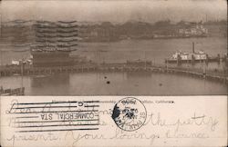 Electric Railroad and Steamship Terminal Vallejo, CA Postcard Postcard Postcard