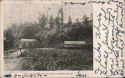 Cottage Scene, Woodworth's Summer Resort Postcard