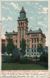 Hall of Justice, Kearny and Washington Streets San Francisco, CA Postcard Postcard Postcard