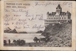 Famous Cliff House and Seal Rocks San Francisco, CA Postcard Postcard Postcard