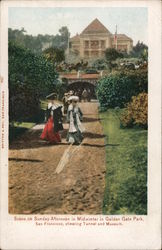 Scene on Sunday Afternoon in Midwinter at Golden Gate Park San Francisco, CA Postcard Postcard Postcard