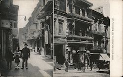 Street Scene in Chinatown San Francisco, CA Postcard Postcard Postcard