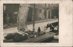 Chinese Funeral Feast San Francisco, CA Postcard Postcard Postcard