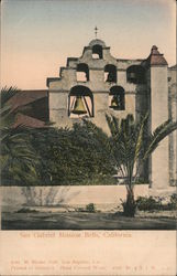 San Gabriel Mission Bells Postcard