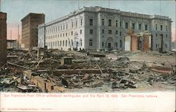 San Francisco Post Office Withstood Earthquake and Fire California Postcard Postcard Postcard