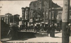 Franklin Hall, Filmore Street - April 20th, 1906 Postcard