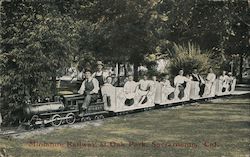 Miniature Railway at Oak Park Sacramento, CA Postcard Postcard Postcard