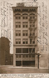 Byron Mauzy Music Building San Francisco, CA Postcard Postcard Postcard