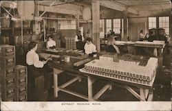 Extract Packing Room, Folger's Golden Gate. Postcard