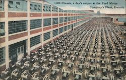 1,000 chassis, a day's output at the Ford Motor Company's Plant Detroit, MI Postcard Postcard Postcard