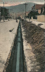 Girdling San Francisco with a new gas main Postcard