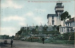 The Parpaet and Observatory, Sutro Heights Postcard