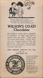 Wilson's Co-Ed Chocolates Palo Alto, CA Postcard Postcard Postcard