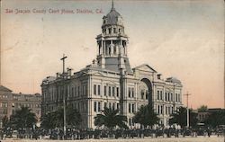 San Joaquin County Court House Postcard