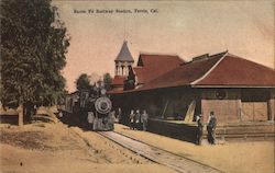 Santa Fe Railway Station Postcard