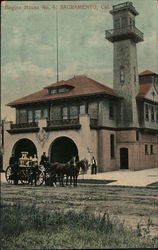 Engine House No. 4 Sacramento, CA Postcard Postcard Postcard