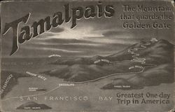 Tamalpais - The Mountain that guards the Golden Gate Postcard