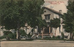 A Marysville Home Scene Postcard