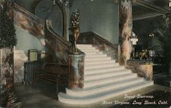 Grand Stairway Hotel Virginia Postcard