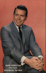 John Forsythe starring in The Bachelor Father Actors Postcard Postcard Postcard