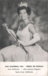 Miss California 1963 - Wendy Lee Douglas Postcard