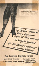 "The Respectful Prostitute" plus "This Property Is Condemned" Advertising Postcard Postcard Postcard