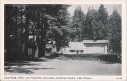 Campfire, Open Air Theatre, Russian River Postcard