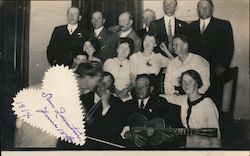 Men, Women and Child, Guitars, June 15th 1914 San Quentin, CA Unidentified People Postcard Postcard Postcard