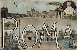 Greetings from Rome Italy Postcard Postcard Postcard