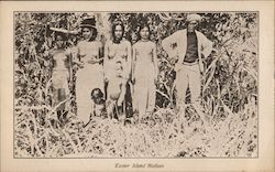 Easter Island Natives South Pacific Postcard Postcard Postcard