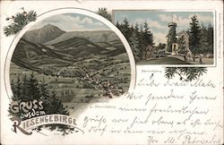 Greetings from Riesengebirge, Heinrichsberg Castle Gernrode, Germany Postcard Postcard Postcard