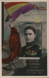 Captain Ángel García Hernández, Hero of the Second Spanish Republic Spain Postcard Postcard Postcard