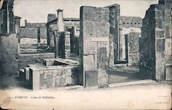 Pompei - Casa di Sallustio Italy Postcard Postcard Postcard