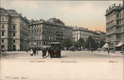 Kärntnerring & Hôtel Imperial Postcard