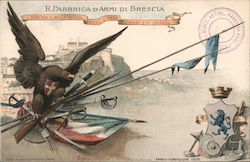 R. FABBRICA D'ARMI DI BRESCIA Postcard