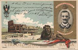 Circolo Militare di Roma, Vittorio Emanuele III Italy E. Cerullo Postcard Postcard Postcard